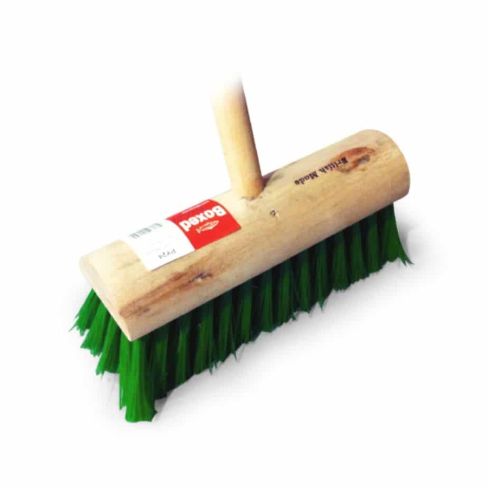 HPY24 Green Ply Yard Broom Complete 10 inch