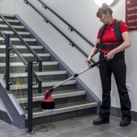 IVMSBRCES motorscrubber stair riser cleaning brush in action 2