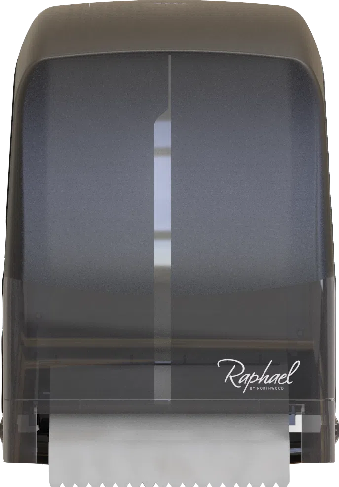 Raphael Mechanical Hands Free Paper Towel Dispenser Smoke